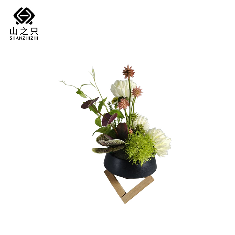 山之只 花架装饰新中式仿真花,MZ088 个