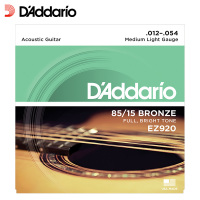达达里奥（D'Addario）EZ920 美国原装进口民谣吉他黄铜弦套弦琴弦 EZ920(12-54黄铜)