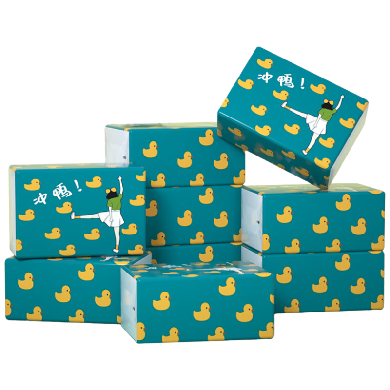 蓝漂竹叶情冲鸭竹浆白色抽纸 10包 ZYQ-52197