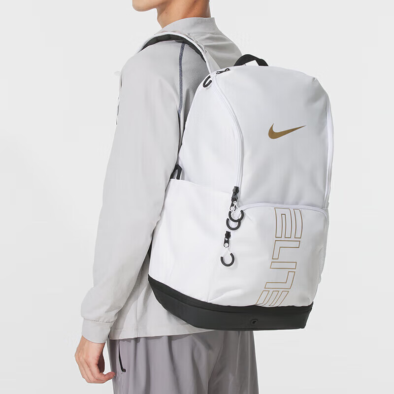 耐克(NIKE)双肩包男女包新款运动包户外旅行包电脑背包初高中学生书包DD0559-010 ZP HM9965-100/白色