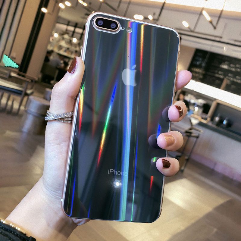 苹果8plus钢化膜后膜iphonex背膜后盖7plus改色彩膜6sp手机后贴膜