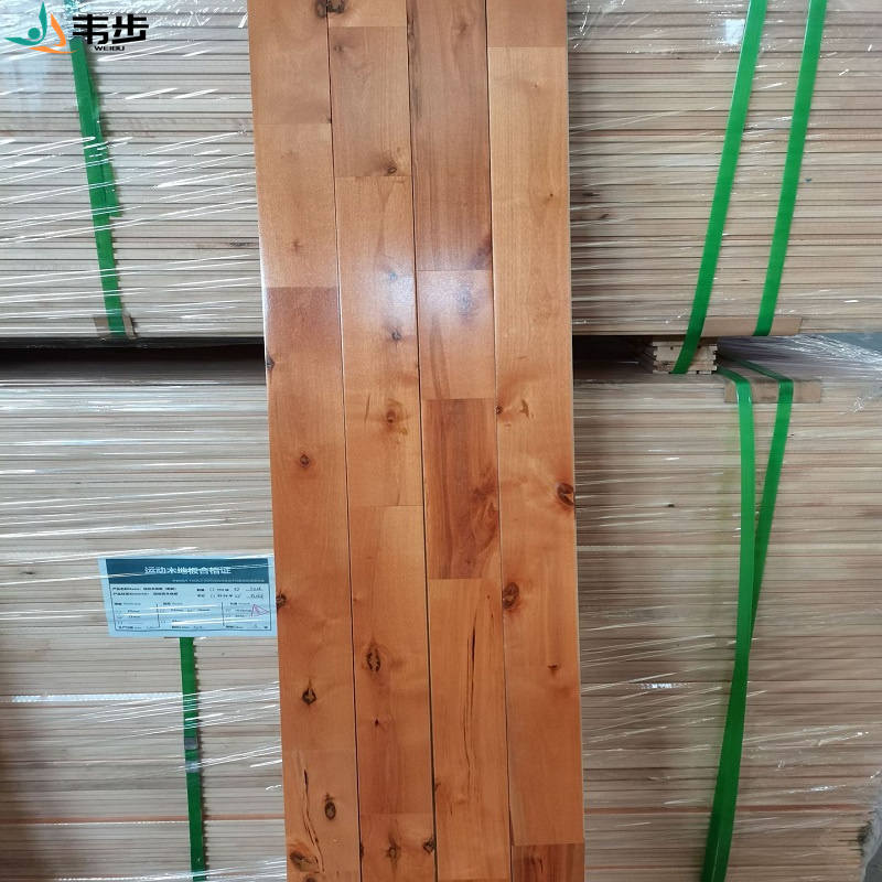 韦步室内篮球场运动木地板体育馆运动地板羽毛球馆篮球场运动木地板 枫华木C级