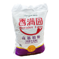 香满园面粉高筋精粉5kg/袋 高筋小麦粉高筋面粉 小麦粉 白面粉家家用小麦粉 面条包子饺子馒头 烘焙