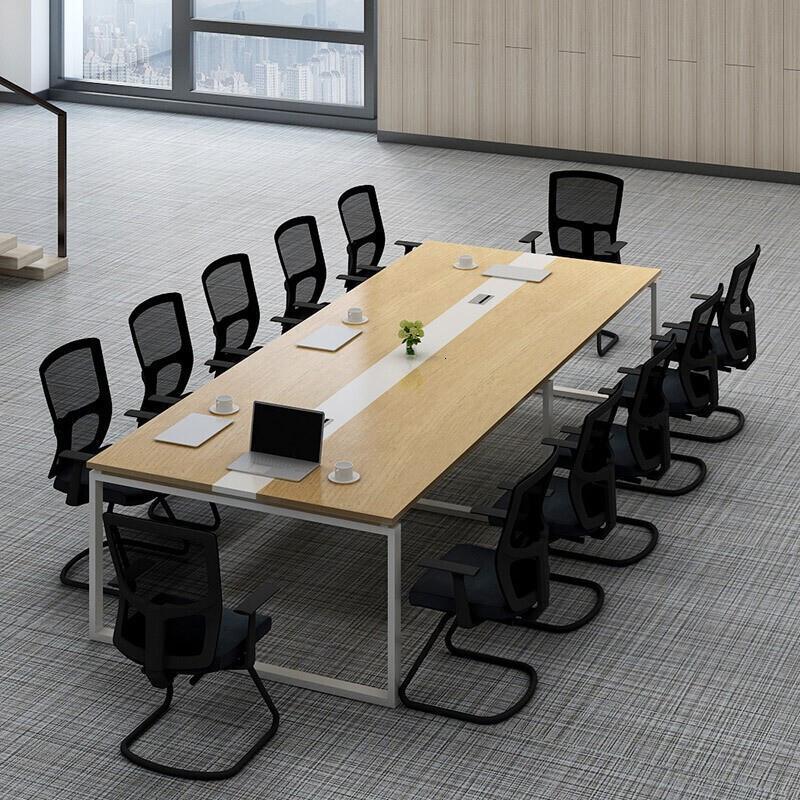 北京德诚和会议桌商务办公家具会议桌椅组合长条桌子培训桌盛世胡桃色
