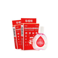 2瓶套餐]珍视明滴眼液 四味珍层冰硼滴眼液13ml*2瓶 去翳明目 用于青少年假性近视 视力疲劳 眼药水眼药水缓解眼疲劳