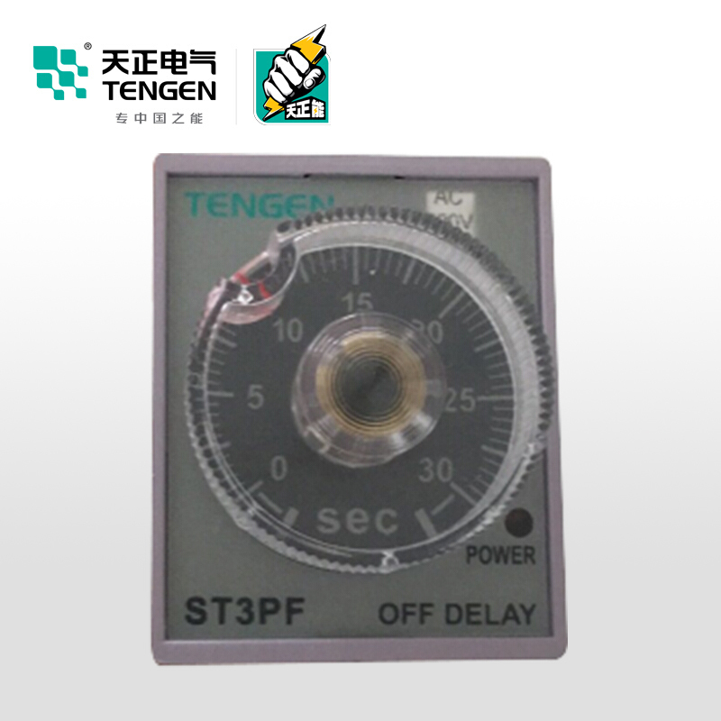 天正电气 ST3PF 导轨安装式 220VAC 5A 10s 1C/O 2C/O 03040160098 时间继电器