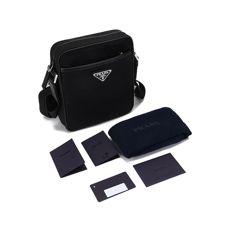 prada普拉达男士renylon尼龙单肩斜挎包带小包2vh1122dmh