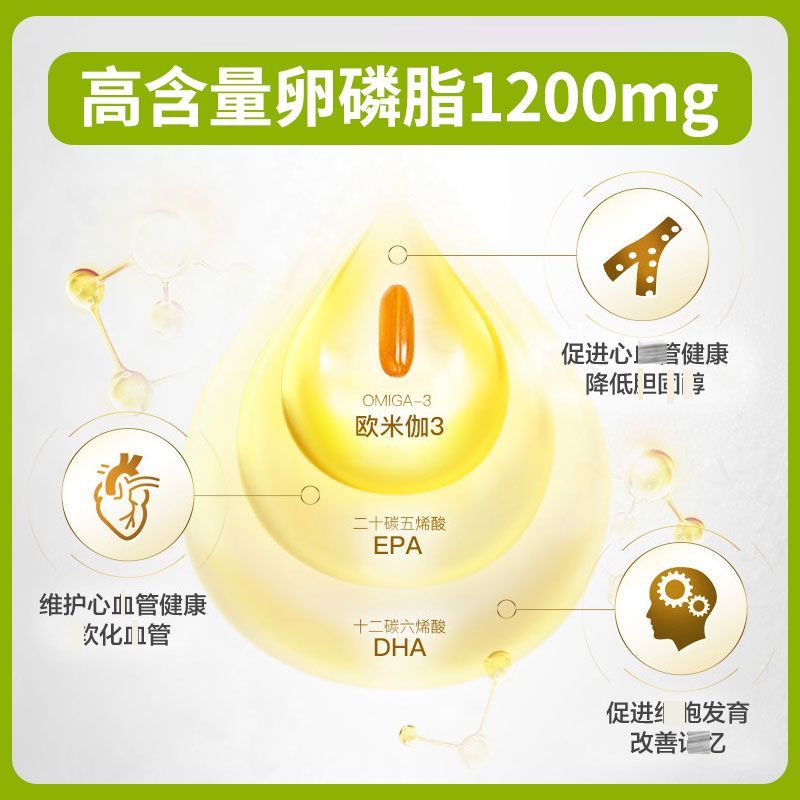 Swisse大豆卵磷脂胶囊120粒/瓶装 澳洲原装进口 膳食营养补充剂 鱼油好搭档