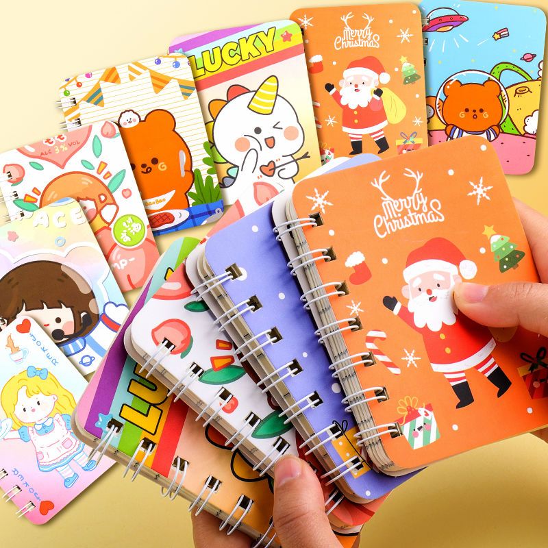 新品直营卡通线圈小本子便携随身迷你小号记作业记事口袋本小学生奖品