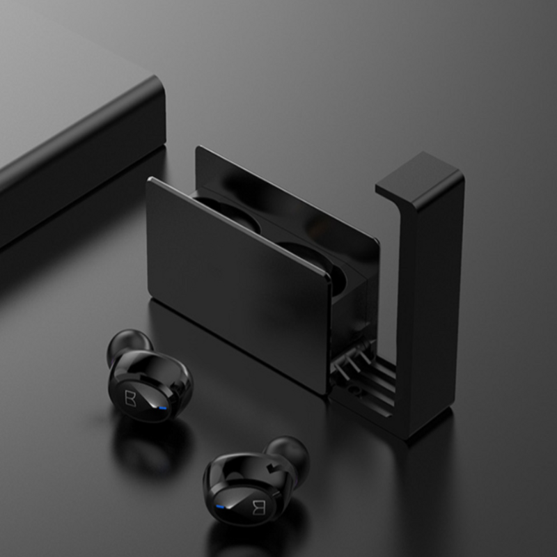 灵晰510真无线蓝牙耳机入耳式通话降噪 适合苹果华为通用重低音 黑色