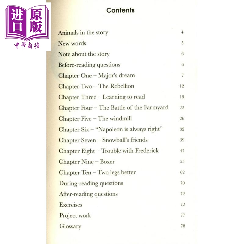 [正版]Penguin Readers L3 Animal Farm ELT企鹅分级文学经典3级 动物农庄 英文原版高清大图
