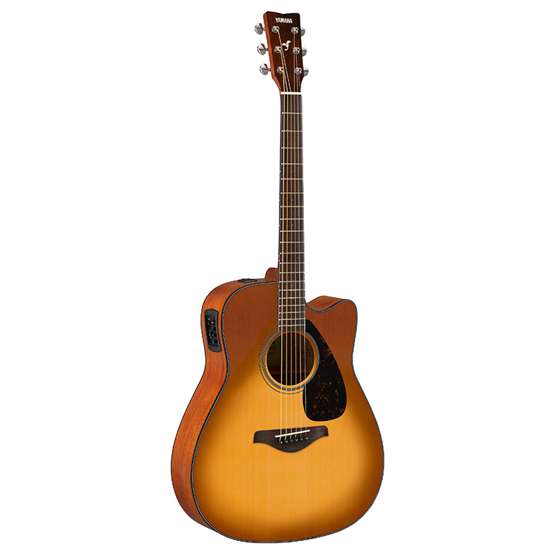 雅马哈(YAMAHA)FGX800CSDB电箱吉他雅马哈吉他初学入门吉他木吉它jita乐器 木吉他缺角 41英寸高清大图