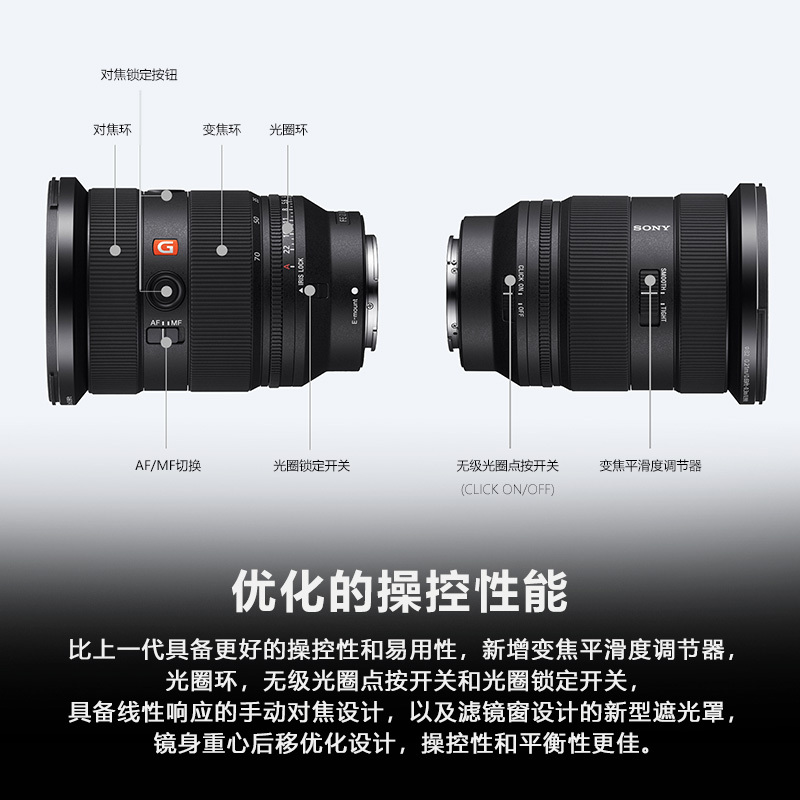 索尼(SONY) FE 24-70mm F2.8 GM II sony索尼2470GM2二代 24-70G大师镜头