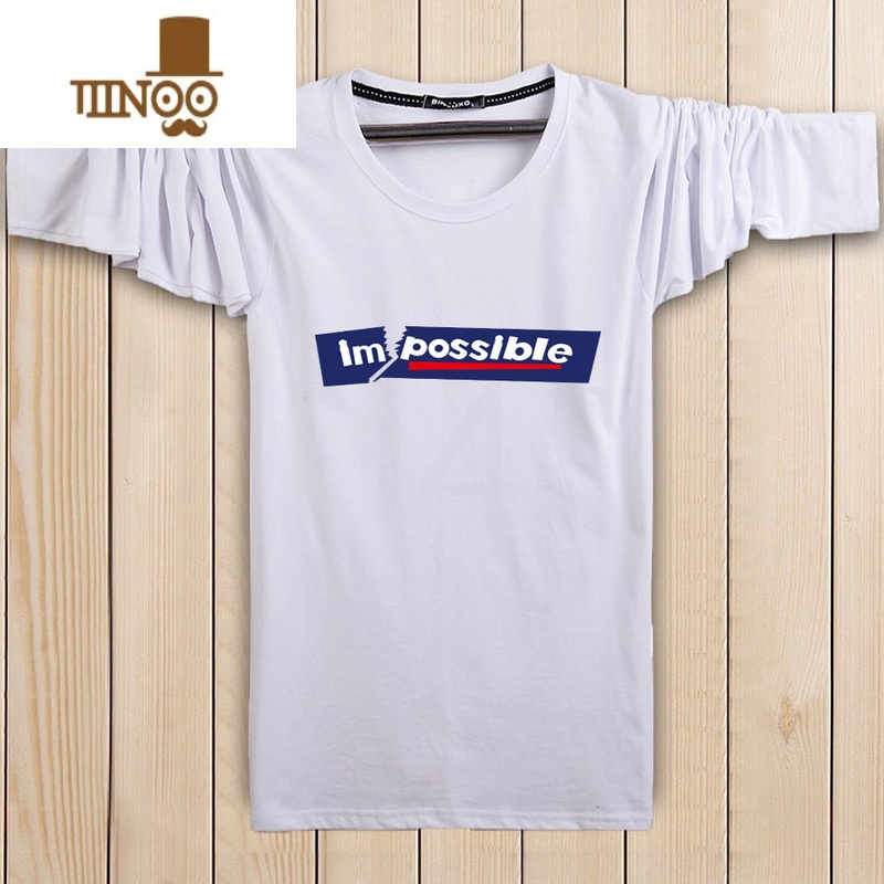 YANXU衣服男士长袖T恤宽松休闲体恤衫秋季新款上衣大码潮流男装高清大图