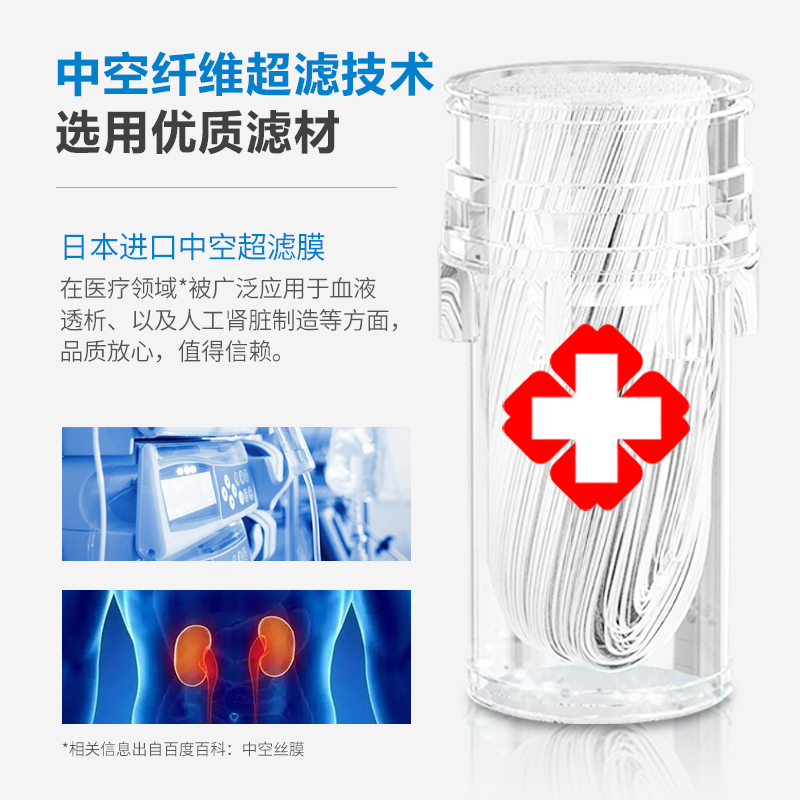 飞利浦(Philips)净水龙头滤水器日本进口滤材厨卫两用AWP3653