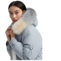 波司登 女中长款狐狸毛领羽绒服C B00145228