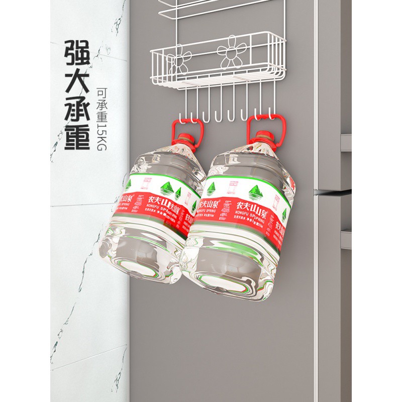 冰箱置物架侧收纳厨房用品冰箱侧壁挂架家用侧面多层保鲜膜收纳架收纳层架 三维工匠高清大图
