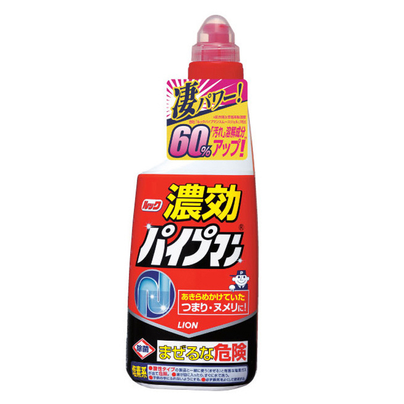 [日本进口]LION狮王 日本进口 LOOK管道疏通剂 卫生间厨房下水道强效多用 啫喱状无香味 450ml高清大图