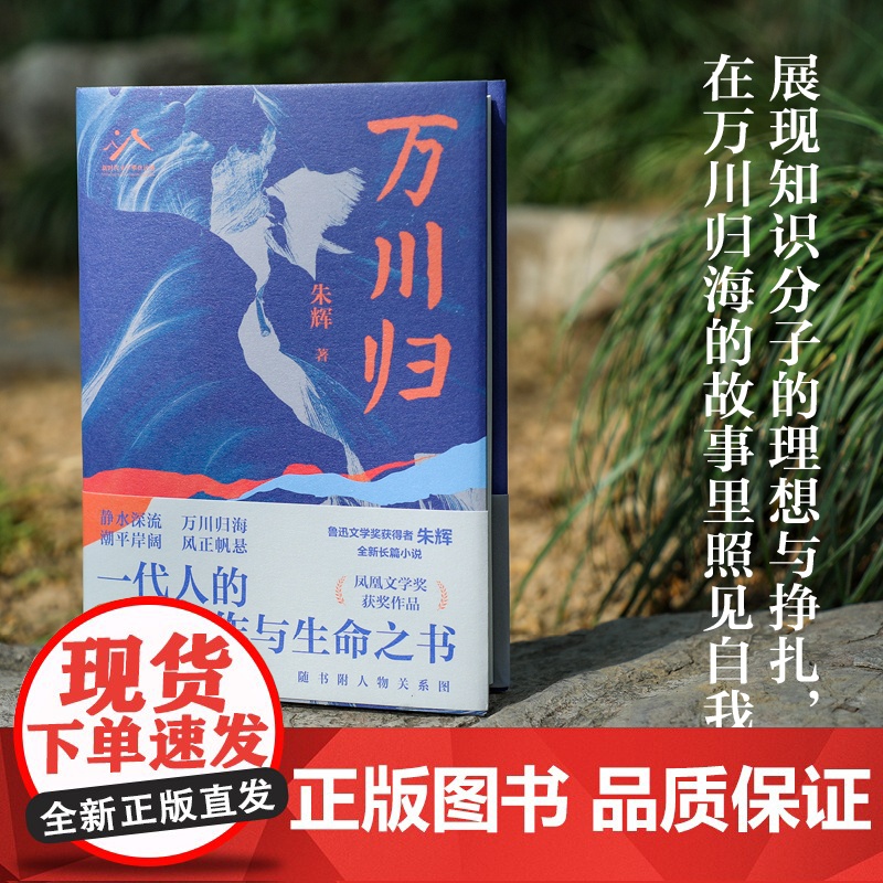 万川归 凤凰文学奖 朱辉著 三种截然不同的人生轨迹,一代知识分子的共同成长史,还原时代浪潮中人们的精神世界 长篇小说高清大图