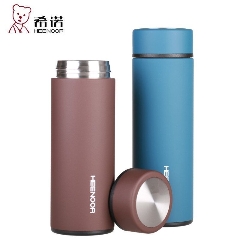 希诺XN-5613 保温杯带茶网高档磨砂水杯男女士车载不锈钢茶杯