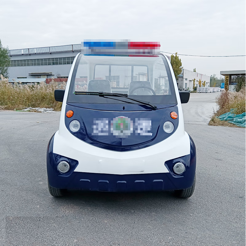 德武军恒电动巡逻车皮卡双排5座四轮观光车4000瓦+72v100ah*6只铅酸电池刹车助力方向助力