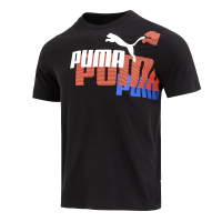 彪马(PUMA)短袖T恤男 2023夏季新款时尚组合印花logo运动服棉质透气圆领上衣 675728-51 S(170/