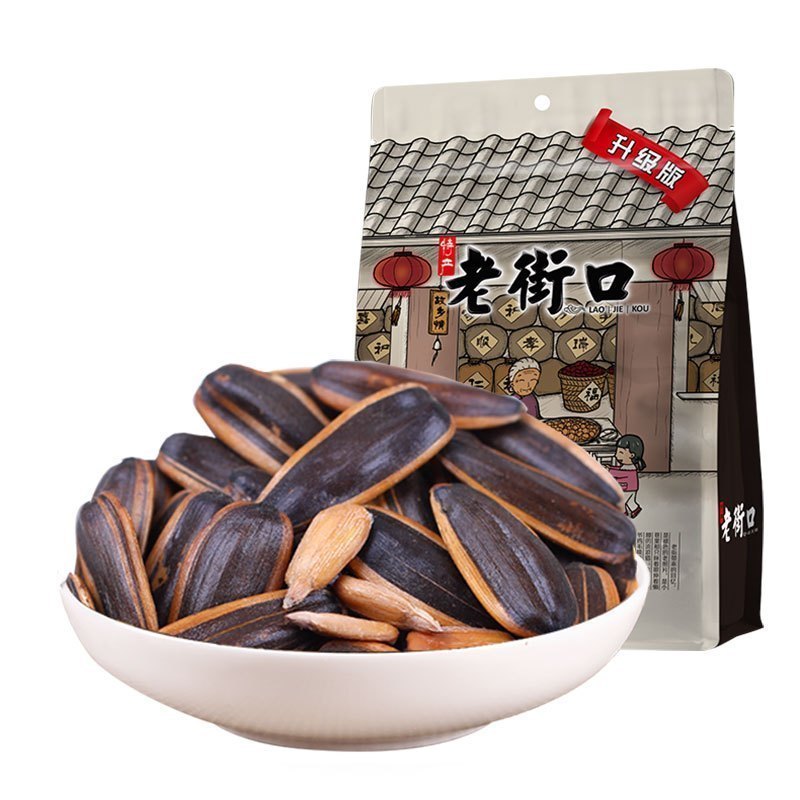 老街口奶油味瓜子408g*2袋年货炒货坚果葵花籽特产零食品高清大图