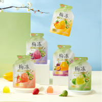 溜溜梅天然青梅百香果梅冻120g*3袋果冻布丁蒟蒻0脂0人工色素0防腐剂