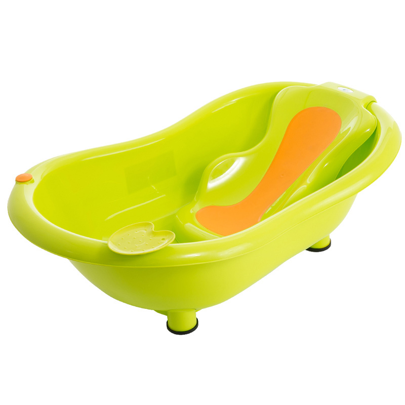 dudi青蛙嘟迪母婴幼儿童婴儿洗澡盆宝宝浴盆测温泡澡盆大号包胶躺板