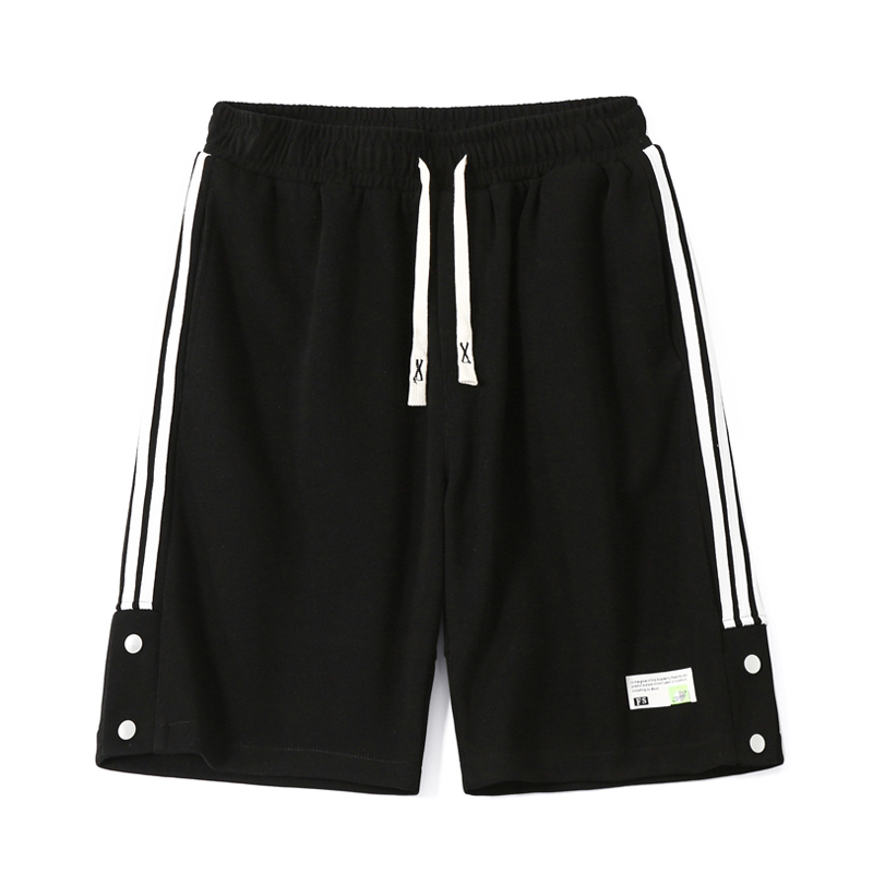 真维斯夏季港风ins排扣短裤外穿夏季宽松日系潮流休闲运动五分裤