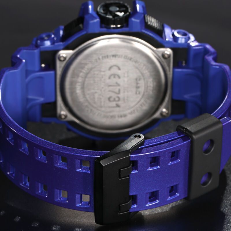 卡西欧(CASIO) 手表 G-SHOCK系列 紫色大表盘电子 200米防水 男士手表GBA-400-2A
