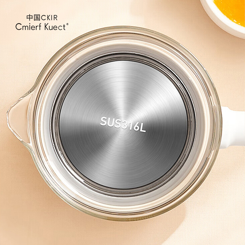 Cmierf kuect 多功能恒温养生壶 OBS-13A03 电磁加热玻璃材质800瓦1.3升智能养生高清大图