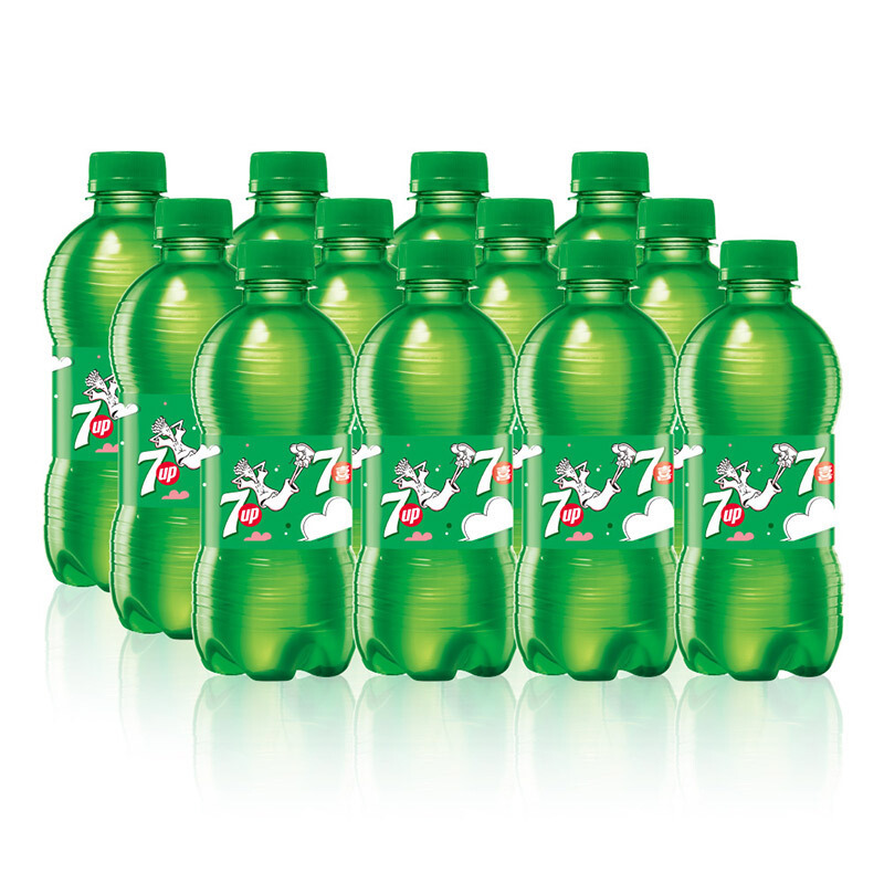 百事可乐美年达七喜300ml12瓶碳酸饮料