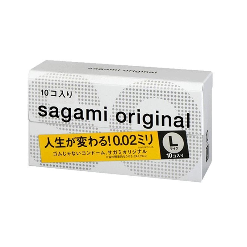 [002标准/大号/10片]Sagami Original 相模 0.02大号超薄避孕套 10个/盒 日本进口