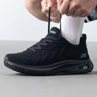 Skechers斯凯奇男鞋新款网面透气运动鞋轻便休闲鞋跑步鞋 118075-BBK ZP