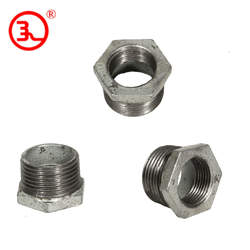 建支国标热镀锌补芯/异径转接头/异径内外丝20*15mm