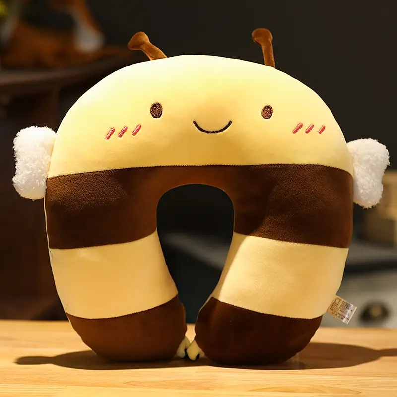 omonnesu型枕可爱卡通抱枕靠枕护颈枕飞机旅行办公室