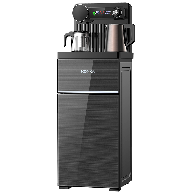 康佳立式茶吧机饮水机家用全自动智能下置水桶冷热两用2023新款[金色