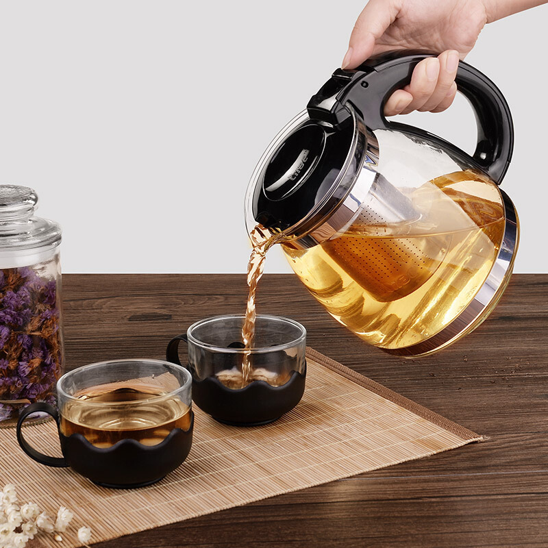 紫丁香泡茶壶 304不锈钢过滤内胆 1.5L