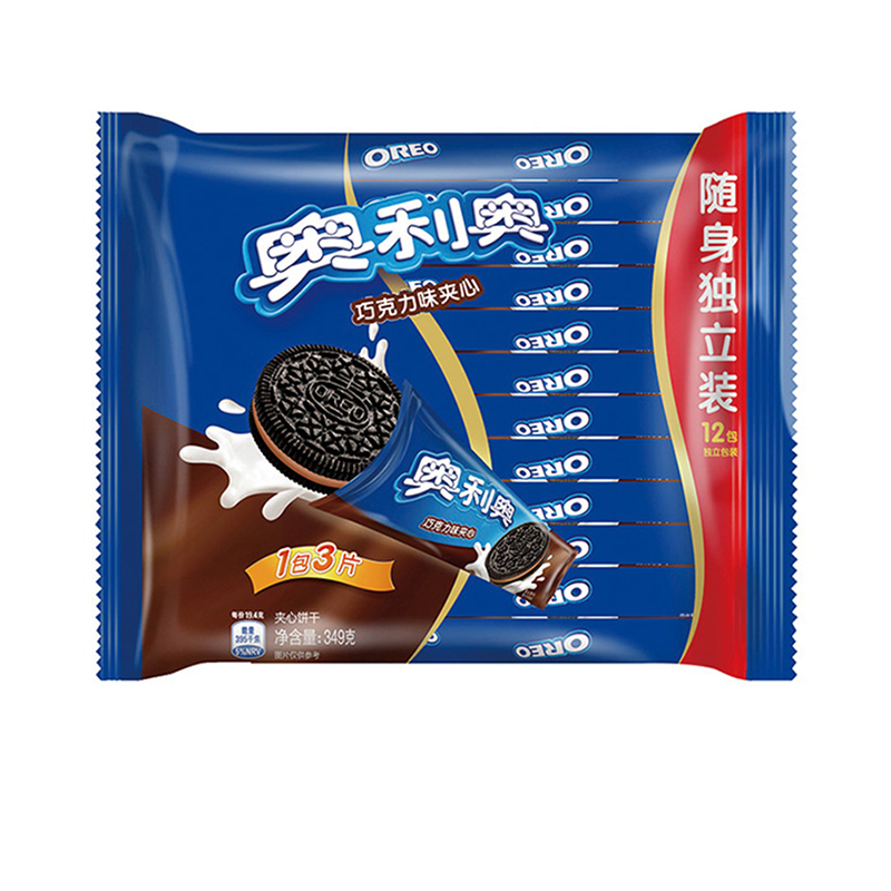 奥利奥(OREO) 夹心饼干 零食 巧克力味349g