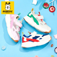 BOBDOG HOUSE巴布豆童鞋2019夏季镂空儿童学步鞋男女童透气网面宝宝鞋子M9259