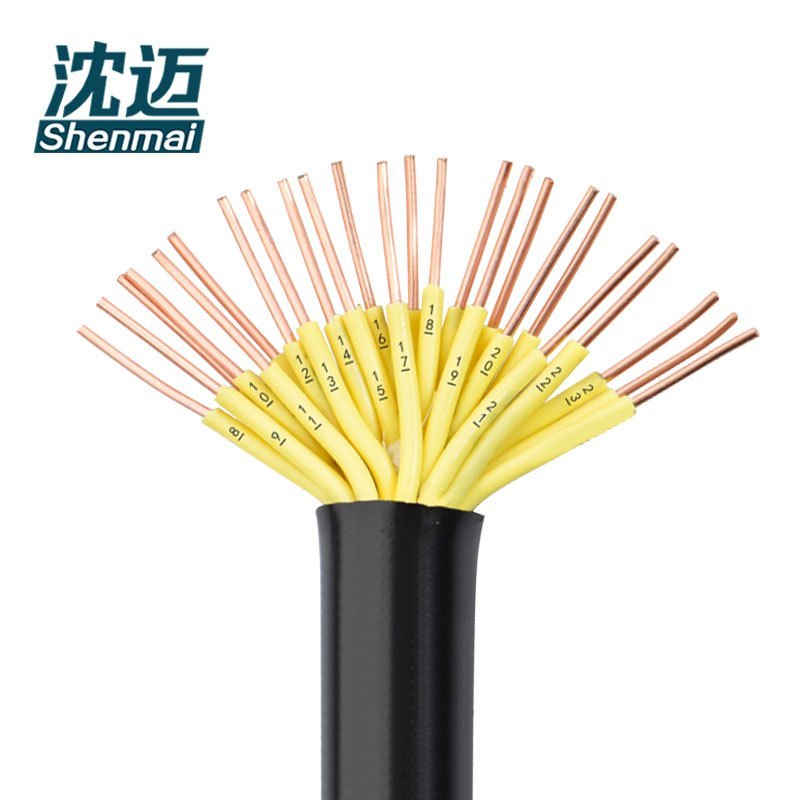 沈迈 铜芯电缆 ZR-KVV-450/750V-24*2.5平方 /米高清大图