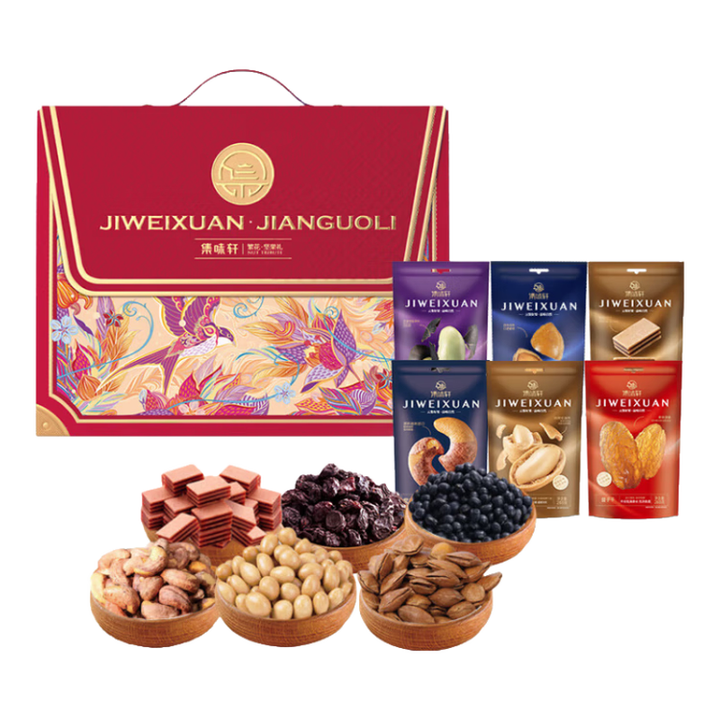 集味轩 日常零食礼包坚果繁花坚果礼1.36kg高清大图