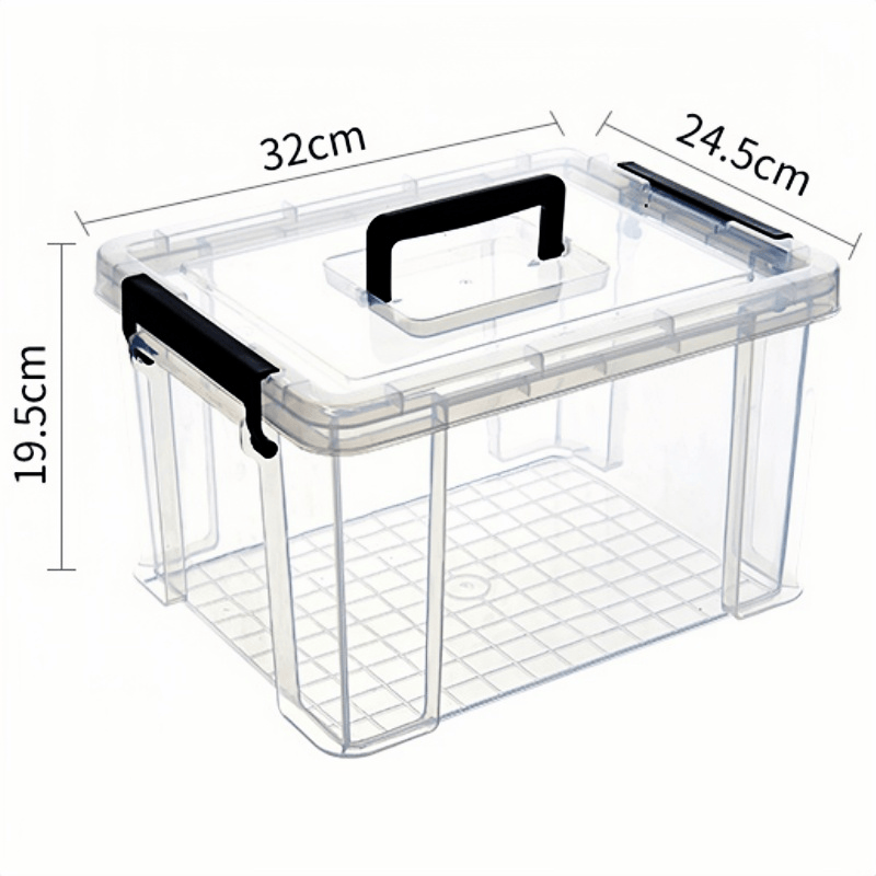 鑫木樽手提收纳箱32*24.5*19.5cm个高清大图