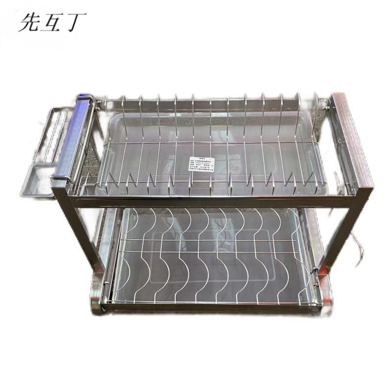 先互丁 不锈钢碗碟架置物架 43*20/26*34cm 个高清大图