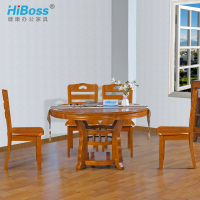 HiBoss实木餐椅橡木简约现代餐桌椅靠背椅休闲中式椅凳子实木椅子