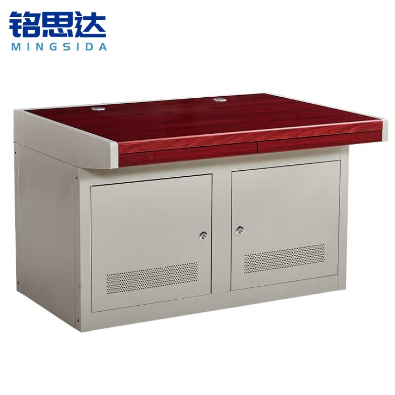 铭思达监控台木面双联个高清大图