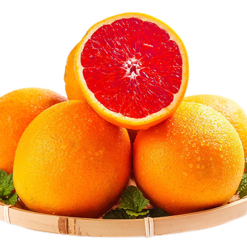 [熊猫鸟]新鲜中华红橙 净重5斤装 大果 单果70mm以上 酸甜可口 国产