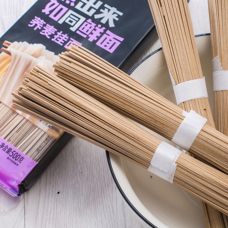 品品好如同鲜面荞麦面条挂面低脂苦荞麦粗粮杂粮面条500g