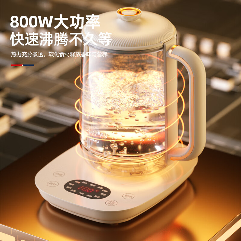 迈卡罗(MACAIIROOS) 家用电水壶办公室烧水壶煎药壶煮茶器煮茶壶电煮锅套装 MC-YS128高清大图